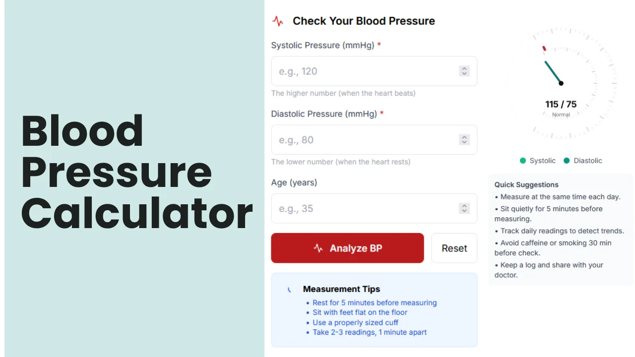 Blood Pressure Calculator