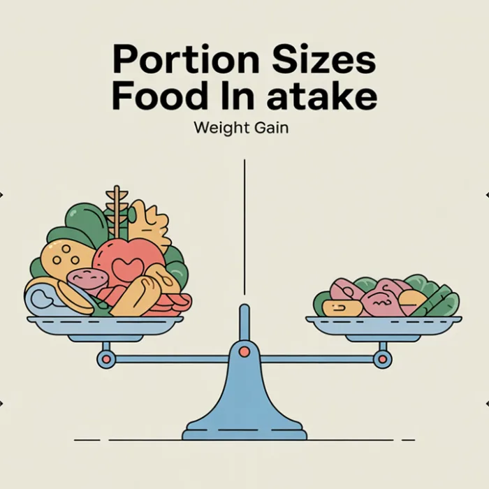 Portion Sizes and Food Intake Behind Weight Gain 1